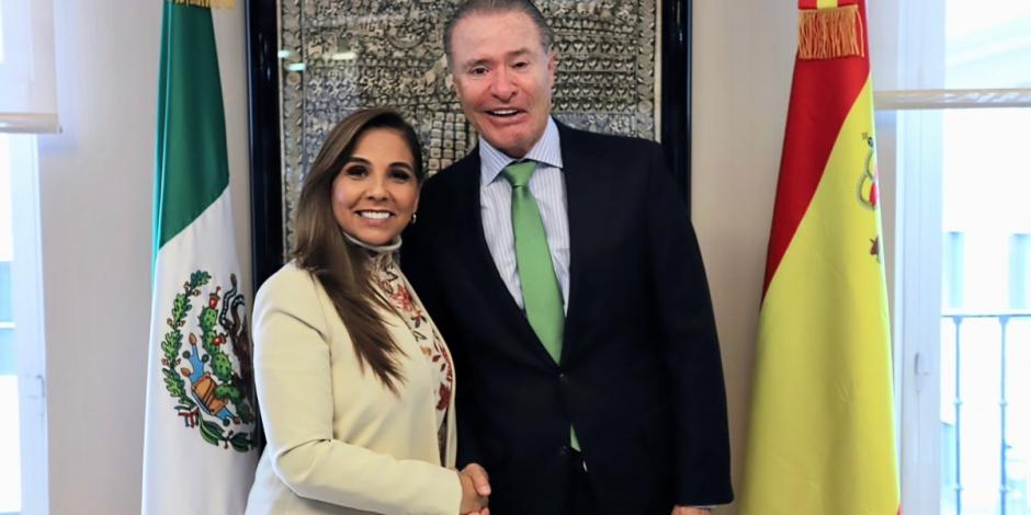 Mara Lezama hace alianza con Embajada de México en España para promocionar municipios de Quintana Roo.