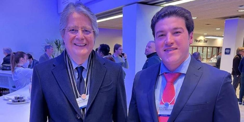 Samuel García sostiene encuentro con el presidente de Ecuador.