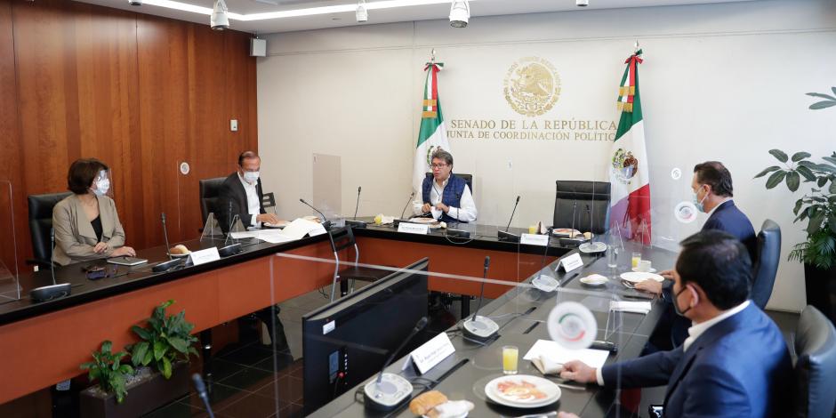 Durante la reunión que sostuvieron los integrantes de la Jucopo, que preside el senador Ricardo Monreal, se determinó que entre las designaciones a las que darán celeridad se encuentran las que corresponden a la Comisión Federal de Competencia Económica.