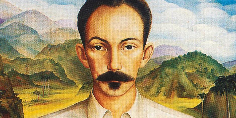 Pintura de José Martí, realizada por el artista Jorge Arche.