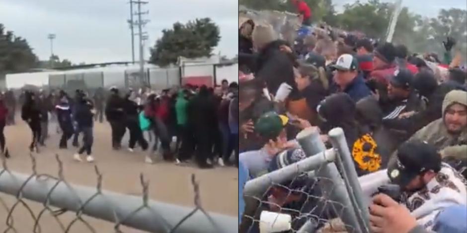 En venta de boletos para el partido de los Cañeros y Algodoneros, aficionados de beisbol provocan una estampida humana en el Estadio Chevron Park, en Sinaloa
