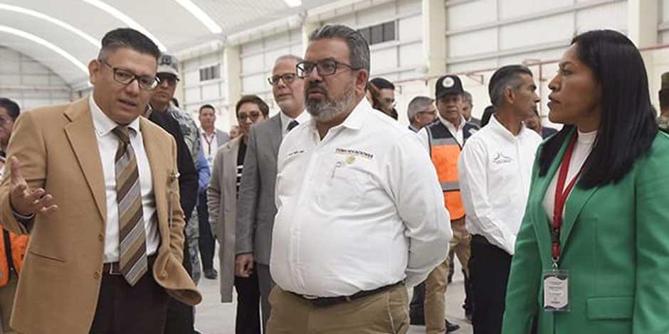 Medio centenar de representantes nacionales y extranjeros del sector carguero, transportista y fiscal realizaron visita guiada por el titular de la SICT, Jorge Nuño Lara