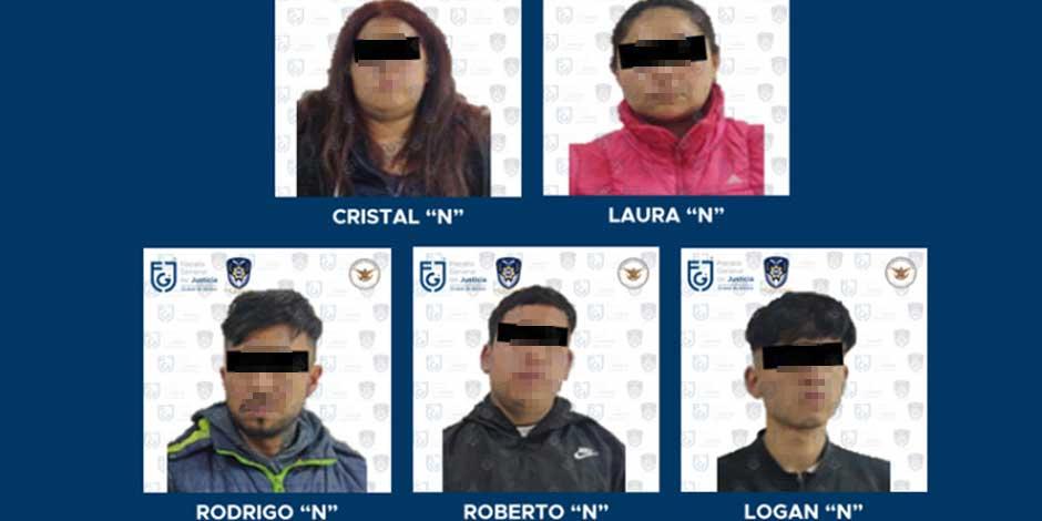 Autoridades cumplimentaron una orden de cateo en inmueble localizado en la alcaldía Álvaro Obregón, donde fue asegurada posible droga y cinco persona