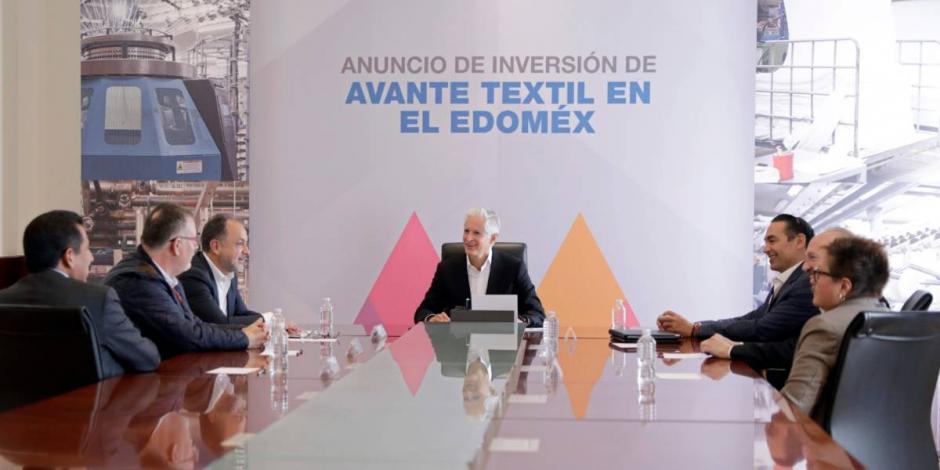 Anuncia Alfredo Del Mazo inversión de 10 mdd de Avante Textil en Edomex.
