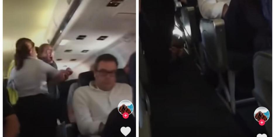 Mujer se vuelve viral luego de explotar en pleno vuelo porque su pareja la terminó.