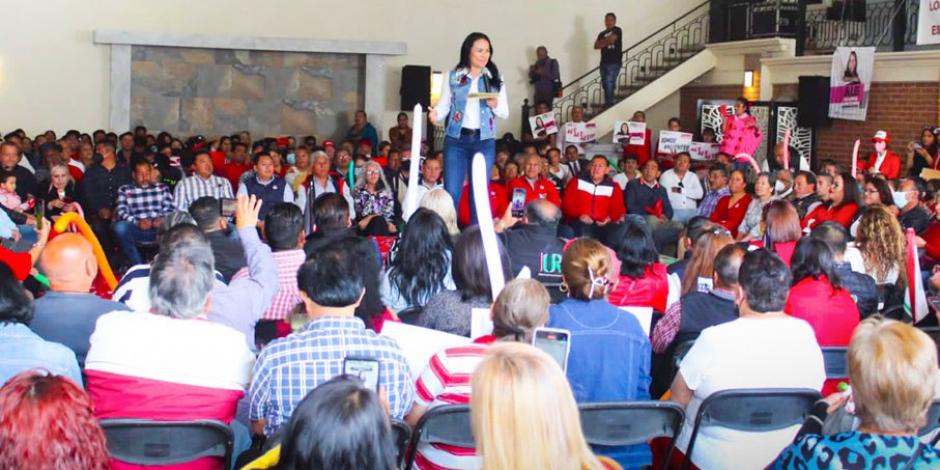 La reconciliación del país iniciará en el Edomex, afirma Alejandra Del Moral.