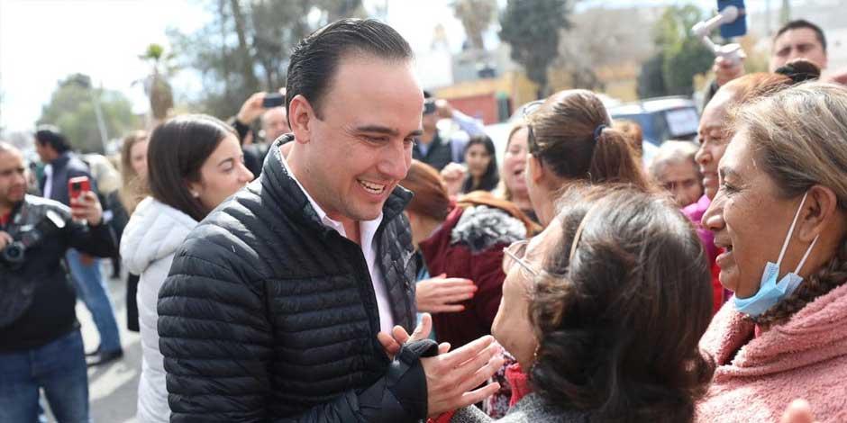 Rumbo a la elección por el gobierno de Coahuila, Manolo Jiménez Salinas agradeció el apoyo de los simpatizantes