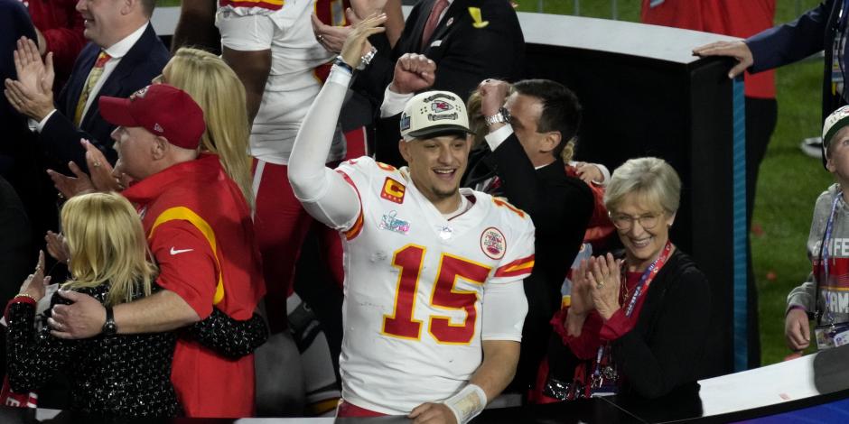 El mariscal de campo de los Kansas City Chiefs, Patrick Mahomes, fue elegido MVP del Super Bowl 2023.