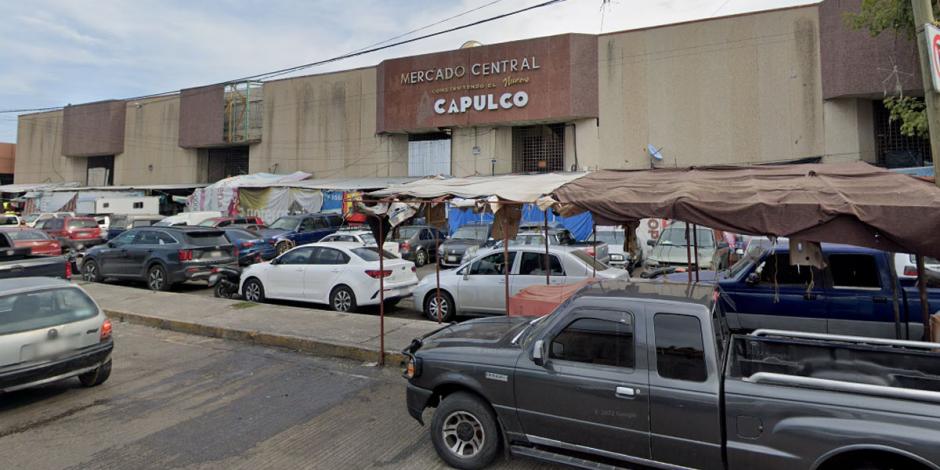 Mercado Central de Acapulco, donde ocurrió el bloqueo.