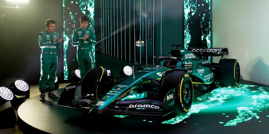 La escudería Aston Martin presentó su nuevo monoplaza para la Temporada 2023 de la Fórmula 1