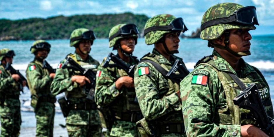 Integrantes del Ejército mexicano.