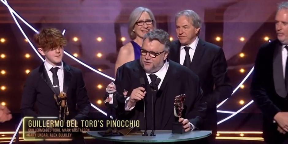 El poderoso discurso de Guillermo del Toro tras ganar el BAFTA por Pinocho: "la animación es un medio para el arte"