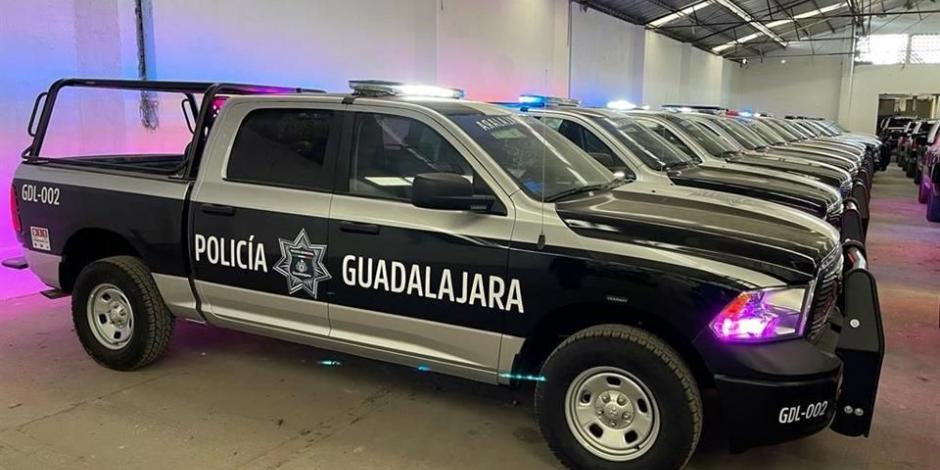 Unidades policiales de Guadalajara.
