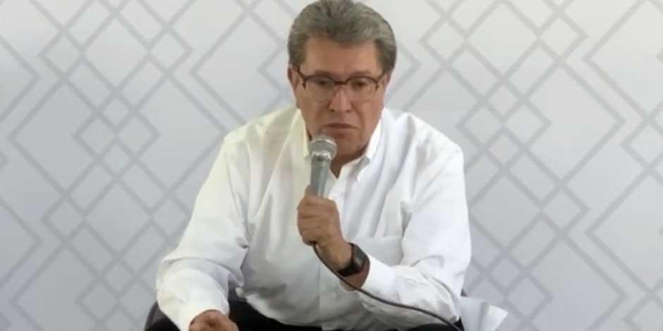 El presidente de la Junta de Coordinación Política del Senado, Ricardo Monreal.