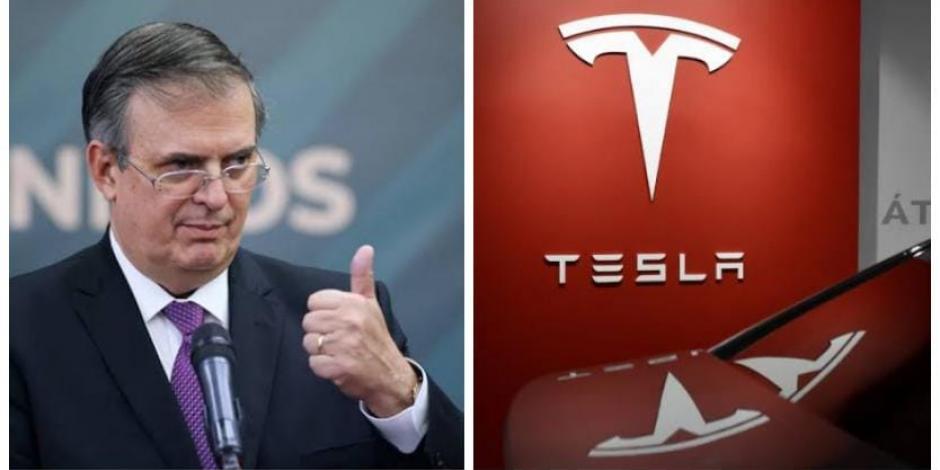 El canciller, Marcelo Ebrard, felicitó a su equipo y al Presidente de México por la "exitosa negociación" con la empresa de autos eléctricos Tesla.