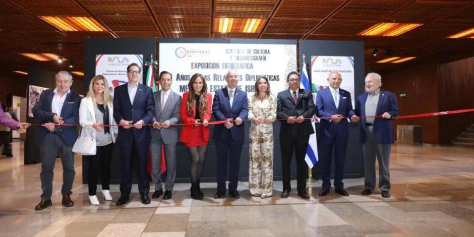 Inauguran en Cámara de Diputados muestra fotográfica por 70 años de relaciones entre México e Israel.