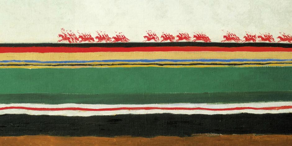 Kazimir Malévich, Caballería roja, óleo sobre lienzo, ca. 1932.