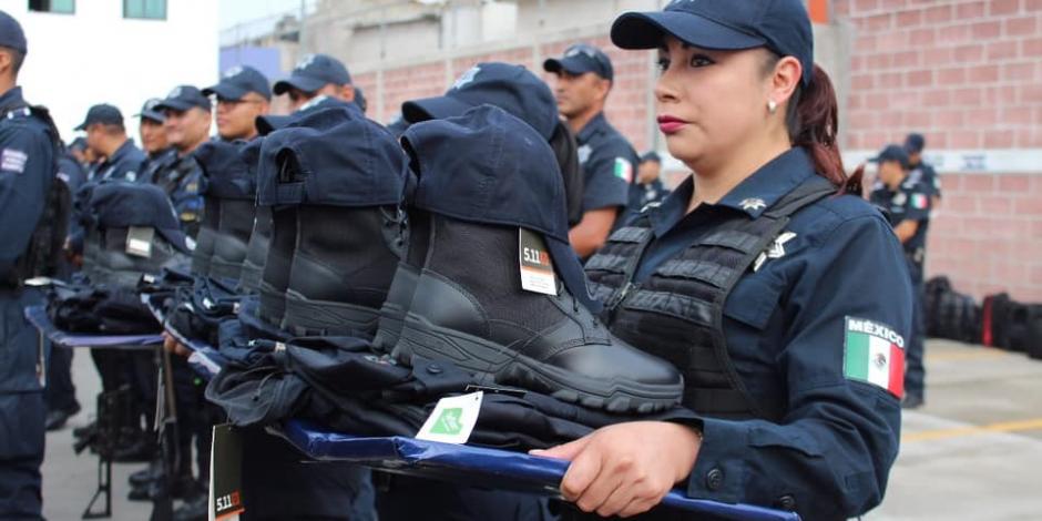 Mujeres representan 20 por ciento de la fuerza policial en México, porcentaje cercano a la media internacional