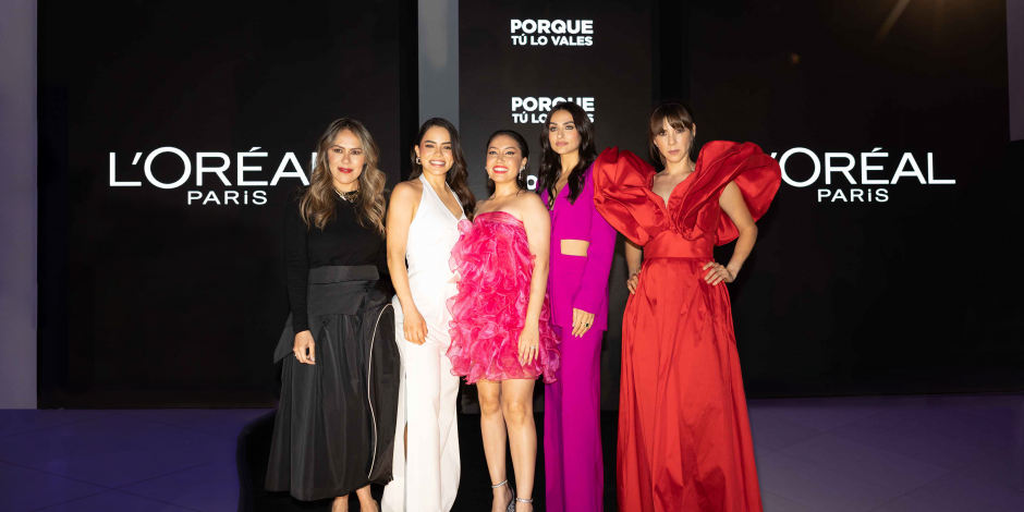Raquel Orozco, Samadhi Zendejas,Katya Echazarreta, Renata Notni y Samantha Báez en campaña de empoderamiento de L’Oréal