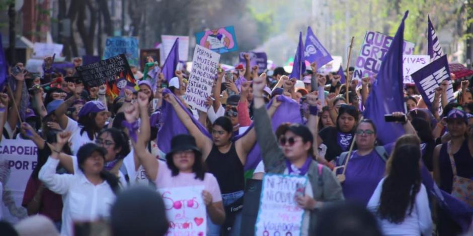 Este miércoles 8 de marzo se lleva a cabo la marcha con motivo del Día Internacional de la Mujer en la CDMX.