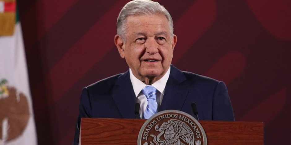 El Presidente López Obrador ofrece conferencia este 22 de marzo del 2023, desde Palacio Nacional, en la Ciudad de México..