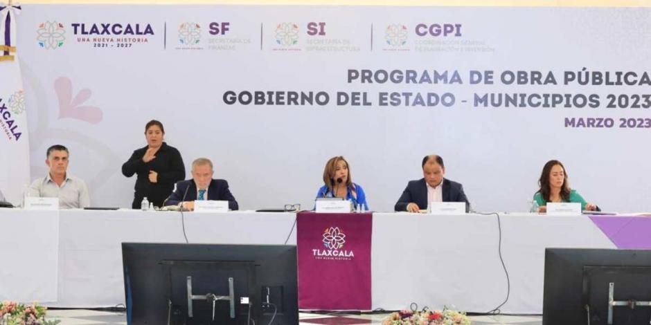 Lorena Cuéllar presenta Programa de Obra Pública Gobierno del Estado–Municipios 2023.