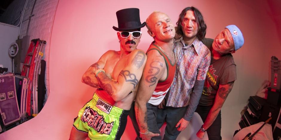 Red Hot Chili Peppers en una foto del 2022.
