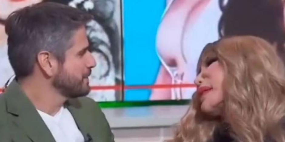 Lyn May acosa en VIVO a Daniel Arenas: lo quiso besar en la boca a la fuerza (VIDEO)