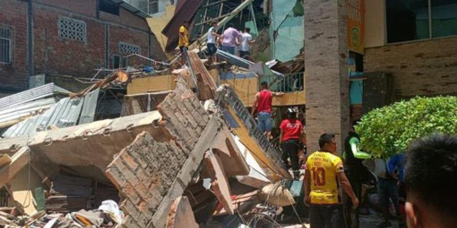 Sismo de magnitud 6.5 se registra en Ecuador; reportan muertos y daños (VIDEO).