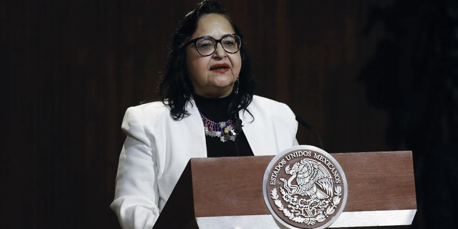 Ministra presidenta de la Suprema Corte de Justicia de la Nación, Norma Lucía Piña HernándeZ.