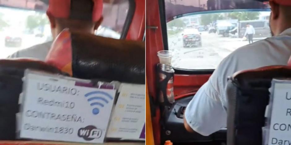 Un mototaxi se volvió viral porque cuenta con internet.