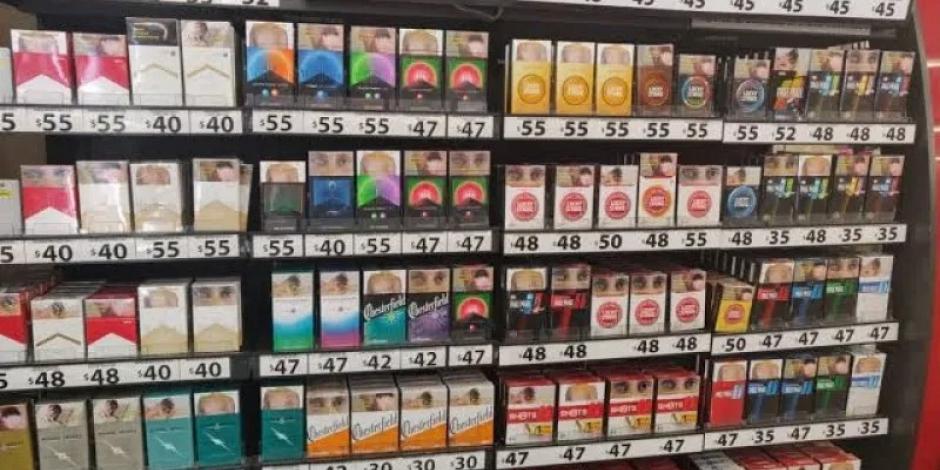 Venta de cigarros en comercios del país.