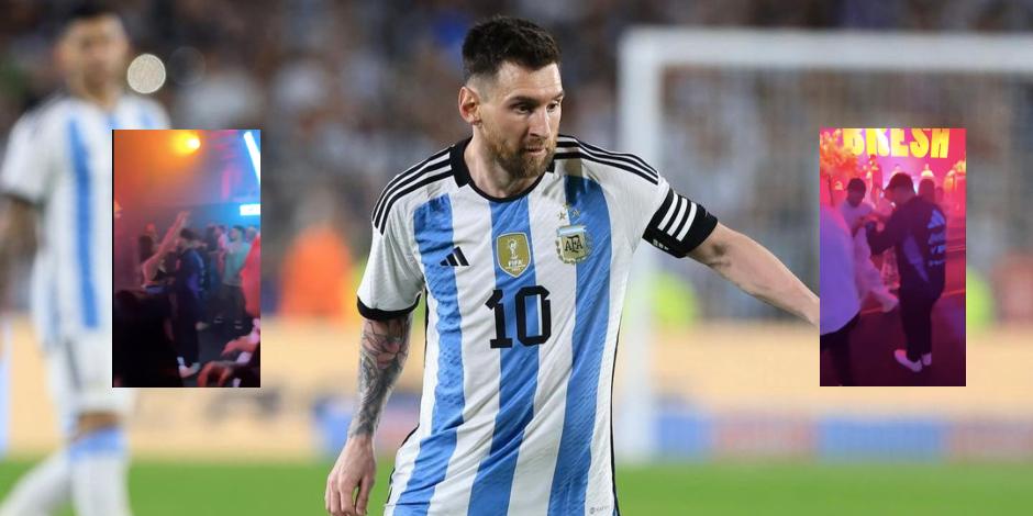 Messi y la Selección Argentina tuvieron una pequeña fiesta.