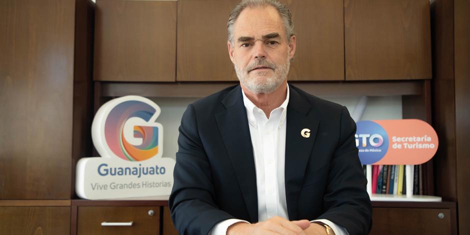 Juan José Álvarez, secretario de Turismo de Guanajuato, en una imagen.