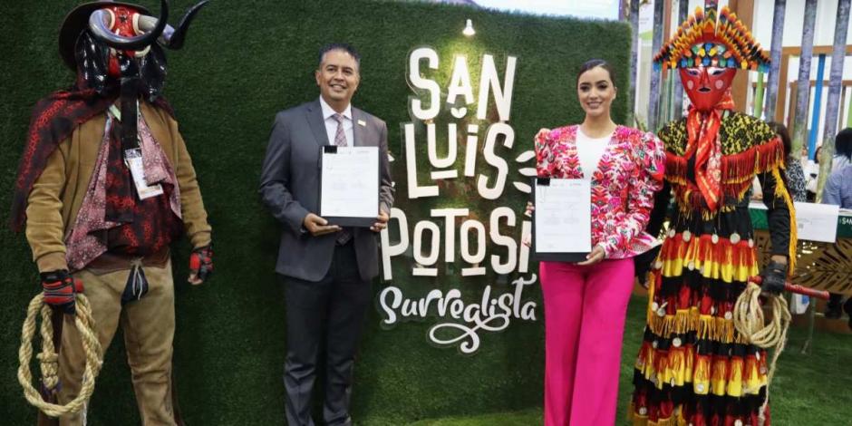 San Luis Potosí firma convenio con Veracruz para colaboración turística.