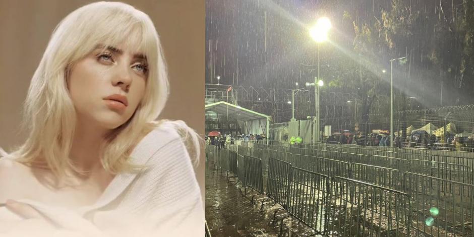 Fans temen cancelación de concierto de Billie Eilish en el Foro Sol por intensa lluvia en CDMX
