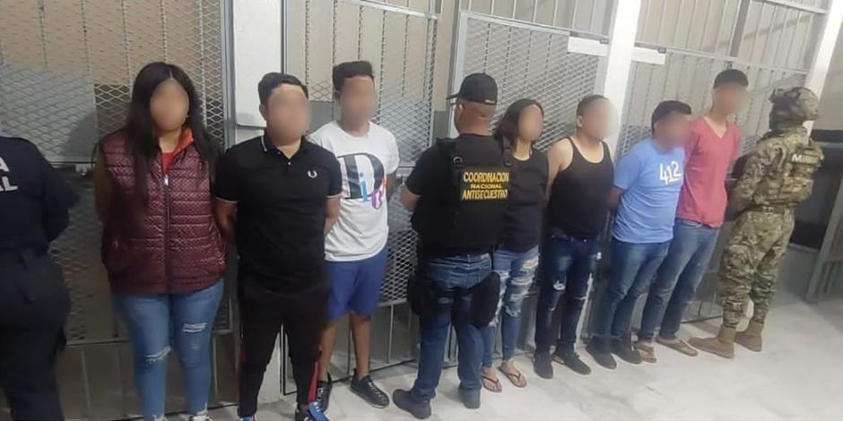 Los detenidos, en imagen difundida por la Fiscalía de Justicia de Colima, ayer.