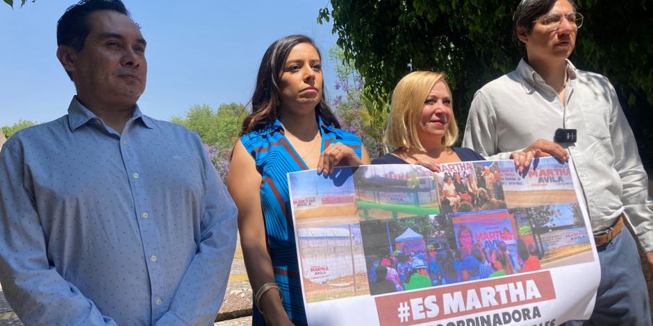 Por presuntos actos de campaña en Iztapalapa, diputados del PAN en la Ciudad de México interponen queja contra la coordinadora de Morena en el Congreso capitalino, Martha Ávila.