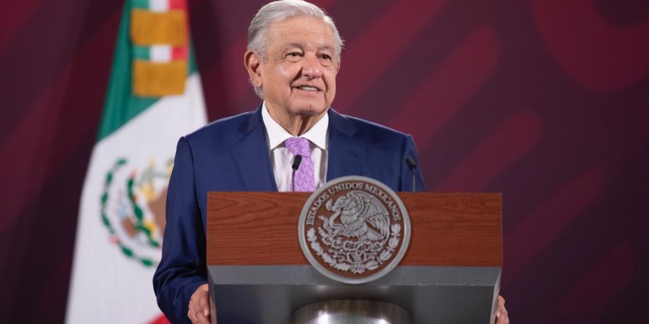El Presidente López Obrador ofreció conferencia este 17 de abril del 2023, desde Palacio Nacional, en la Ciudad de México.