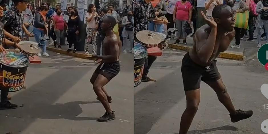 Un joven se graduó como piloto y lo festejó bailando en las calles de Lima.