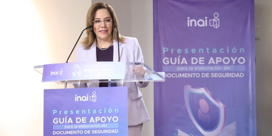 Blanca Lilia Ibarra, titular del INAI.