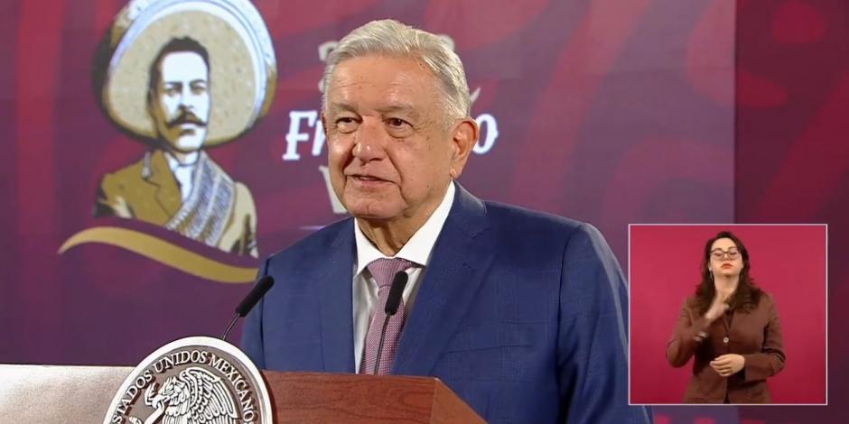 El Presidente López Obrador ofrece conferencia este 17 de mayo del 2023, desde Palacio Nacional, en la Ciudad de México,