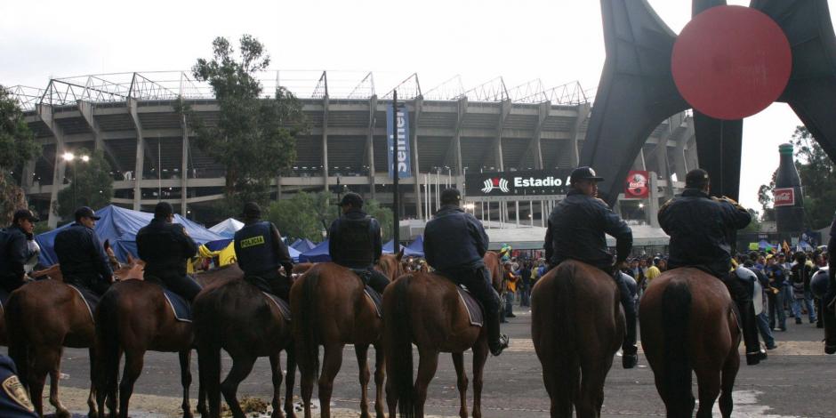 Operativo Estadio Azteca para el América vs. Pumas