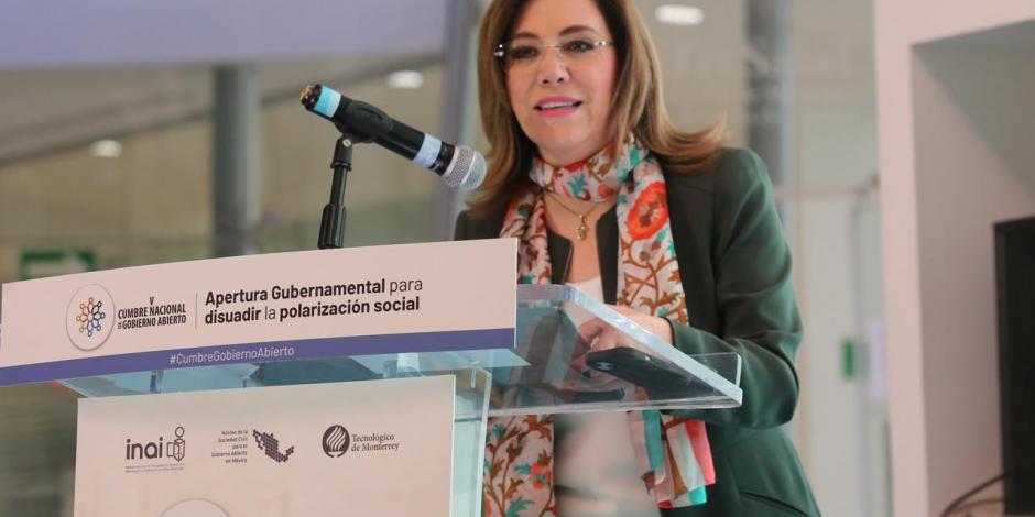 La comisionada presidenta del INAI, Blanca Lilia Ibarra, afirma que el INAI milita para México y solo busca que se logre la aspiración de que se convierta en un país más transparente y democrático.