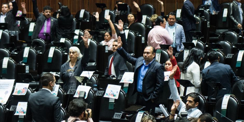 Votación de Morena en Cámara de Diputados, en imagen de archivo.