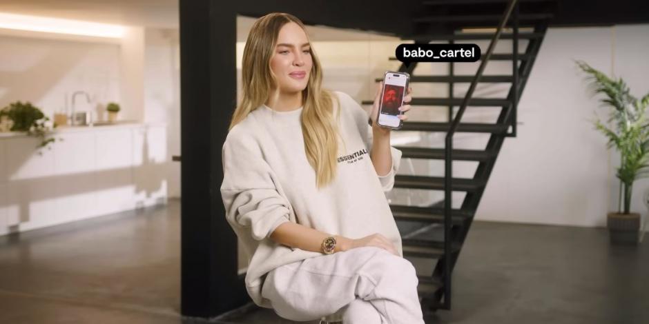 Belinda exhibe mensajes que se manda con Babo en Instagram