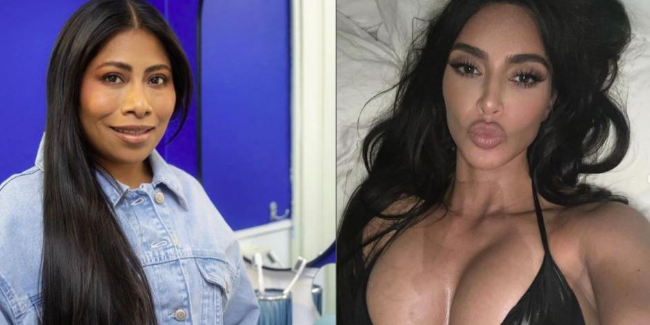 Yalitza Aparicio usa filtro viral de TikTok y dicen que se parece a Kim Kardashian