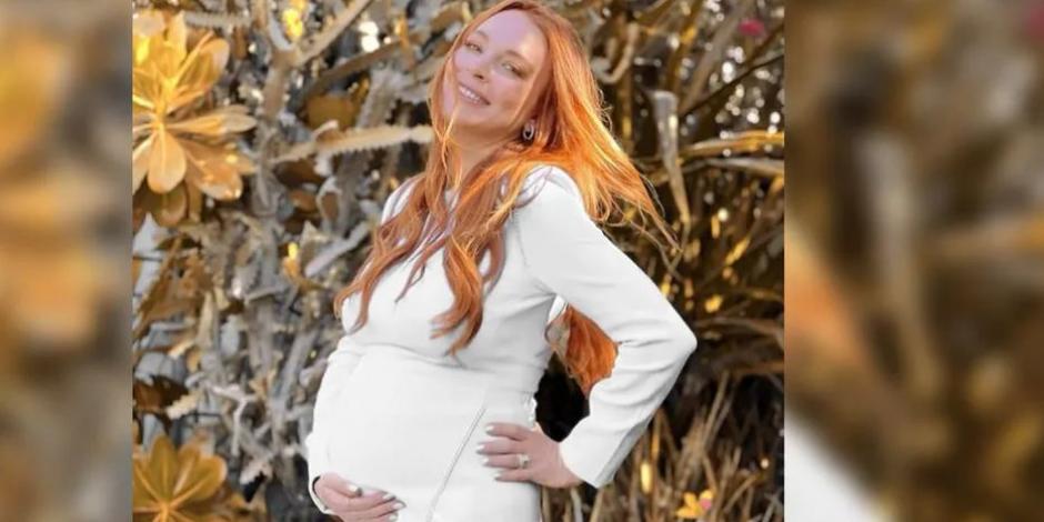 Lindsay Lohan presume toda feliz su panza de embarazada: "muy agradecida" (FOTOS)