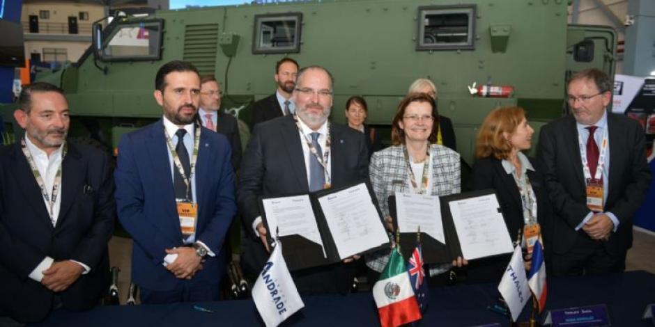 Grupo Andrade y Thales comercializarán un vehículo protegido en México.
