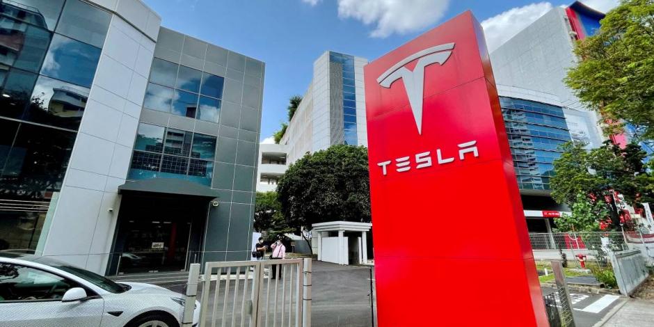 Centro de servicio de Tesla en Singapur.